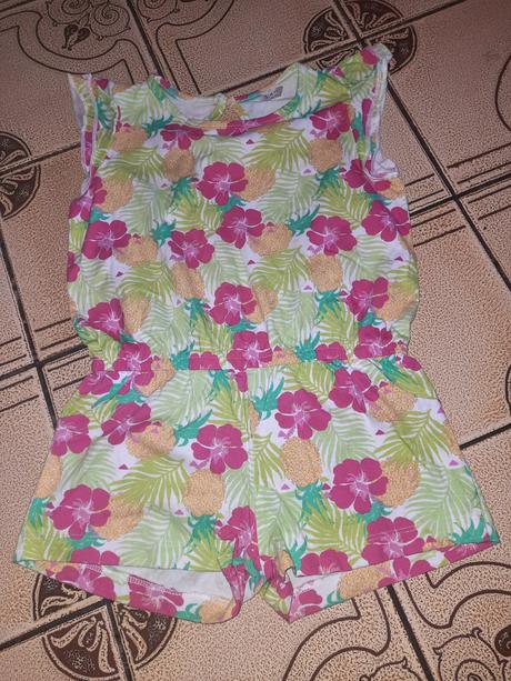 Letní overal ananas, květy vel. 98 - 104, 98