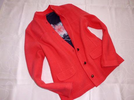 Betty barclay vlnené sako-kabátik m-l, m