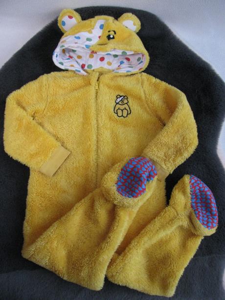 Medvídkový spací chlupatý overal, george,98