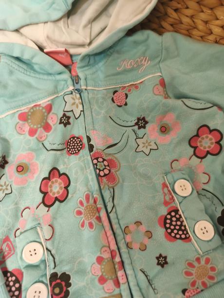 Kytičková mikina roxy 80/86 + růžová sukně next, roxy,80