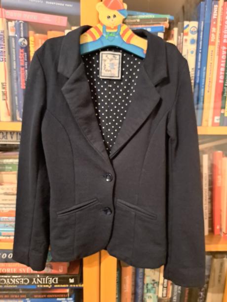 Modré sako miss cute, vel.134/140, 134