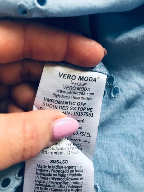 Ob/ letní helenka carmen - v.xs, vero moda,xs
