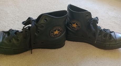 Kožené kotníkové tenisky, converse,38