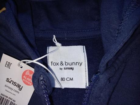 Mikina, fox & bunny,80