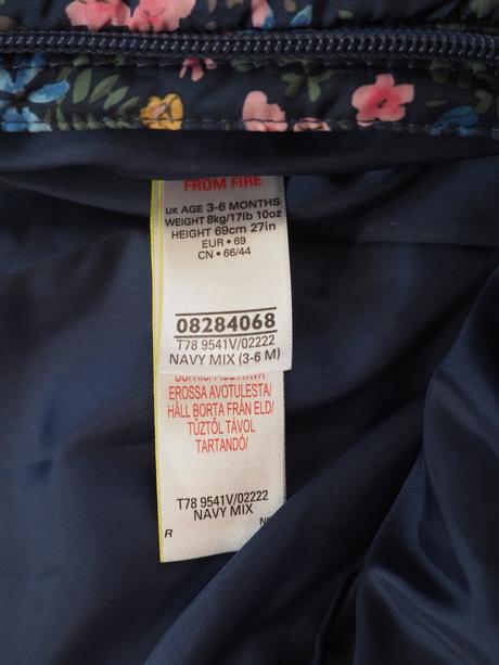 Zimní kombinéza vel 68, marks & spencer,68