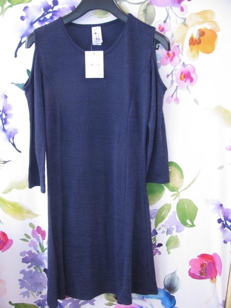 Dívčí tmavě modré pružné šaty, c&a,164