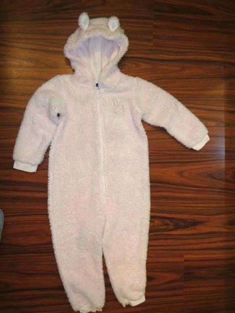 Měkoučký růžový chlupatkový overal 98 -104, lupilu,98