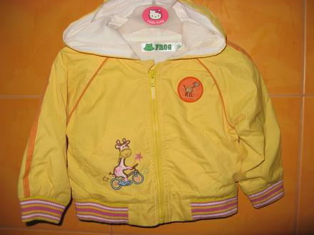 Bunda-vel.80/86+dárek podzimní čepice, frog,80