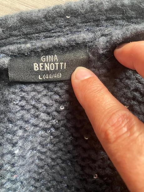 Pěkný svetr-kardigan gina benotti vel.46/48/xxl, gina,46