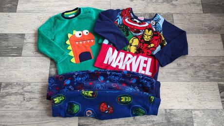 Pyžama fleece pro kluka vel.86/92 a 98, marvel,86