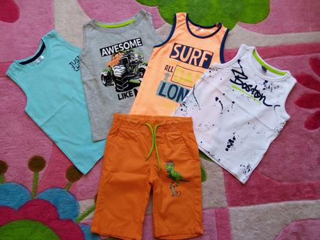 Sada 4x tílko a šortky, 104–116