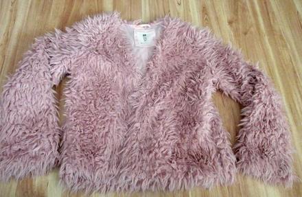 Chlupatý kabátek, h&m,152