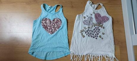 2x dívčí letní tílko terranova vel 128/134, terranova,128