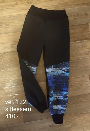 Zimní softshellové kalhoty s fleesem vel., 122