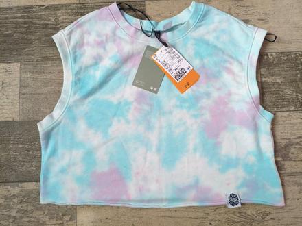 Triko krátké croptopové, h&m,164 - xs
