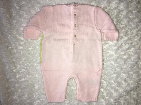 Růžový úpletový overal prénatal, prénatal,56