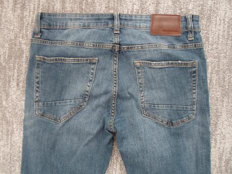 Pánské modré kalhoty rifle džíny slim, clockhouse,m