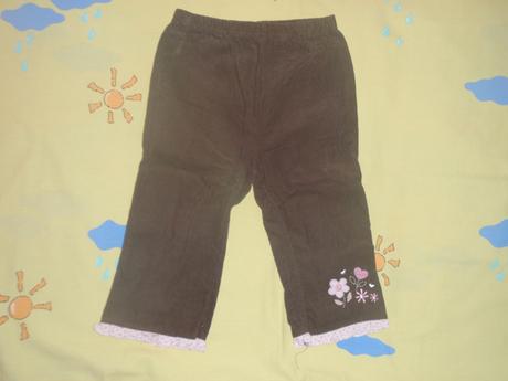  slabé manžestráky s aplikací kytiček, zn. zip zap, 80