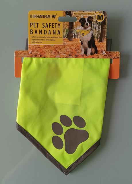 Reflexní šátek pro psa - vel.m/ obvod 44-53cm, 
