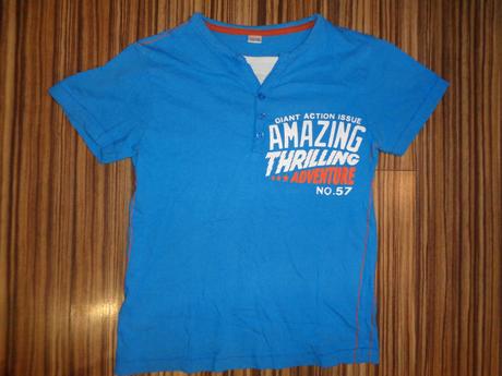 Luxusní modré tričko 134/140, adams,134