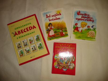 Knižka abeceda říkadla kocour v botách 4ks,