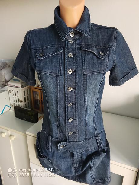 Šaty riflové zn."dromedar" vel."m", dromedar,m