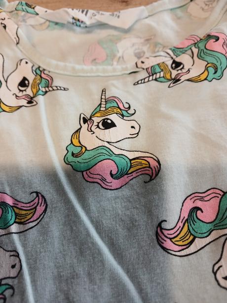 Letní šaty jednorožec hm vel. 122/128, h&m,122