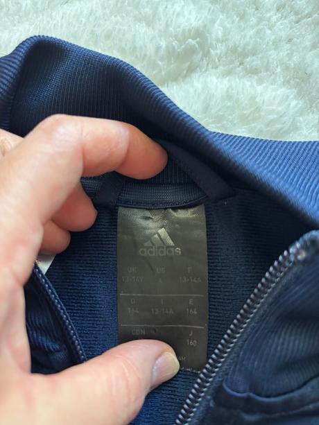 K6/ mikina modrá adidas - v.13/14 let, adidas,158