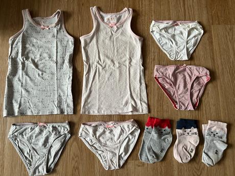 Dívčí set kočka - trika, legíny aj.- lupilu,98/104, lupilu,98