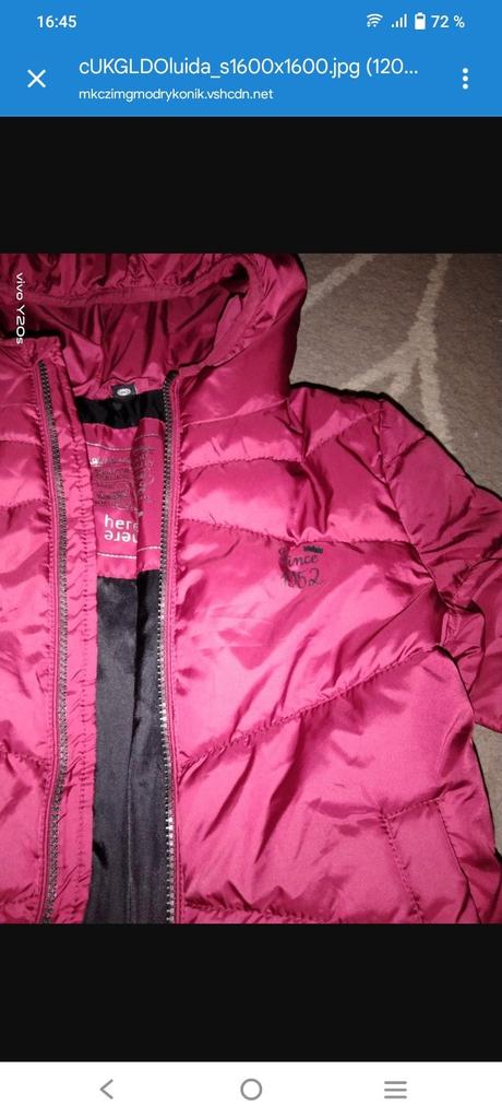 Zimní bunda, c&a,128