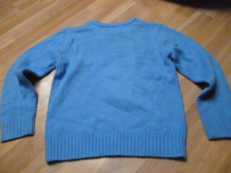 Vánoční svetr sněhulák vel. 5-6, 116