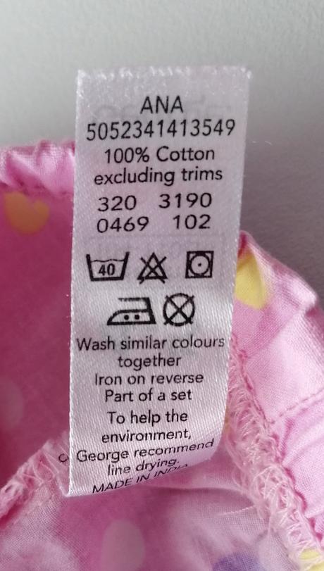 Pyžamové kalhoty s puntíky vel 104 - 110, george,104