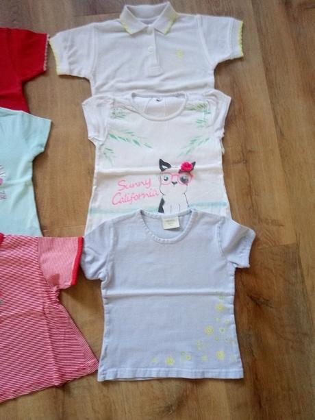 9 x tričko krátký rukáv, vel 86-92, 86