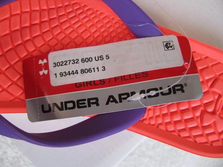 Dámské, dívčí plážové žabky lososové barvy v.37,5, under armour,38