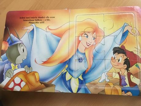 Leporelo s 6 puzzle pinocchio, 