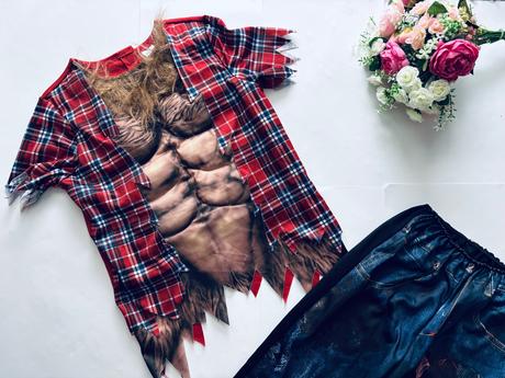 St4/ kostým vlkodlak- v.7/8 let,