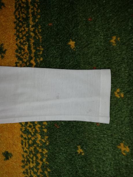 Dívčí triko bílé s dl. rukávem, 134