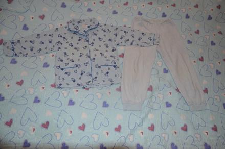 104 110 teplé flanelové froté pyžamo pyžamko, tcm,110