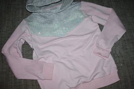 Dívčí mikina s flitry matalan, velikost 152/158, matalan,152