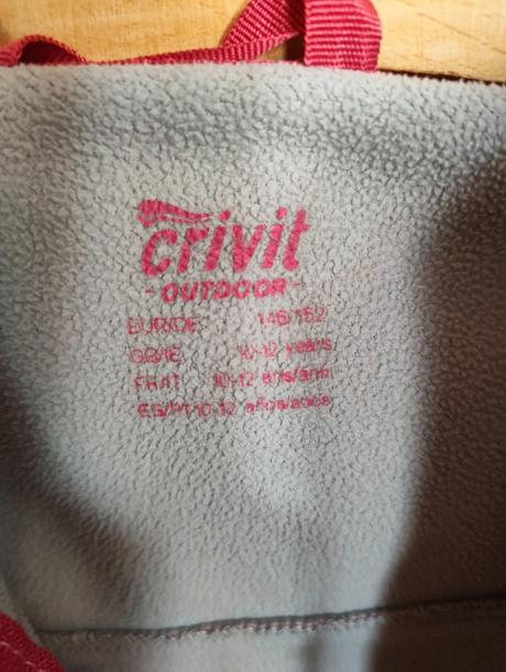 Softshellová bunda dívčí vel 146/152, crivit,146