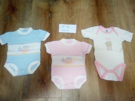 3 x body krátký rukáv, vel 62, c&a,62