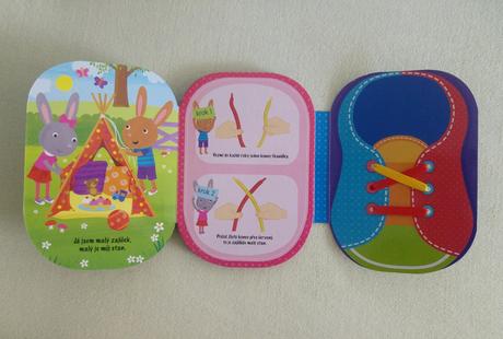 Kniha, knizka pro deti moje prvni tkanicka,