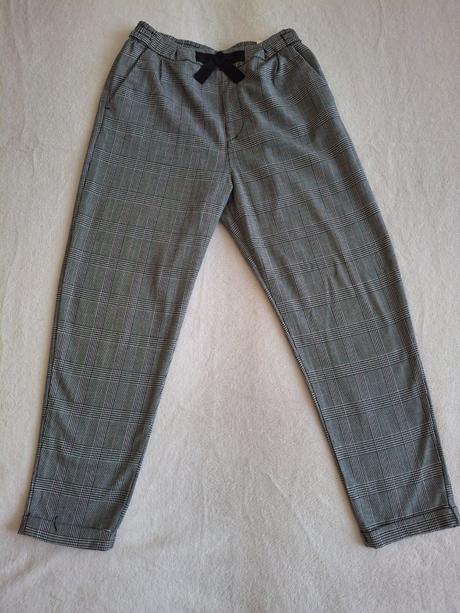 Dívčí kostkované kalhoty, h&m,152
