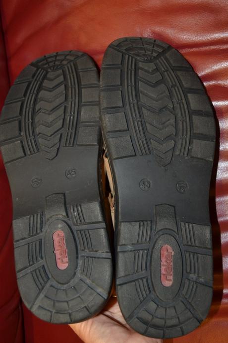 Kožené boty zn. rieker vel.45 - pouze vyzkoušené, rieker,45