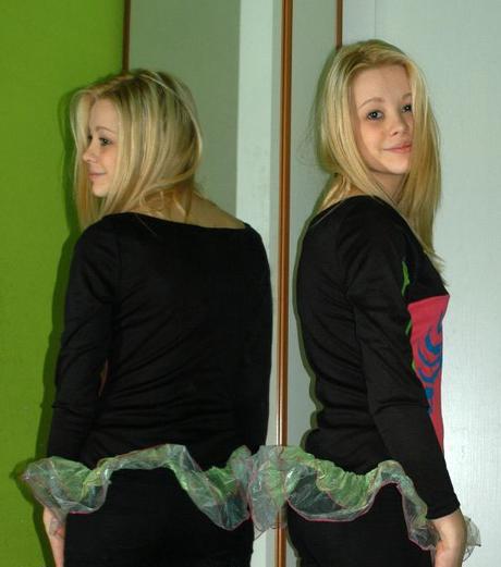 Karnevalové tričko s dlouhým rukávem kostlivka, 