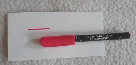 Centropen fix červený,
