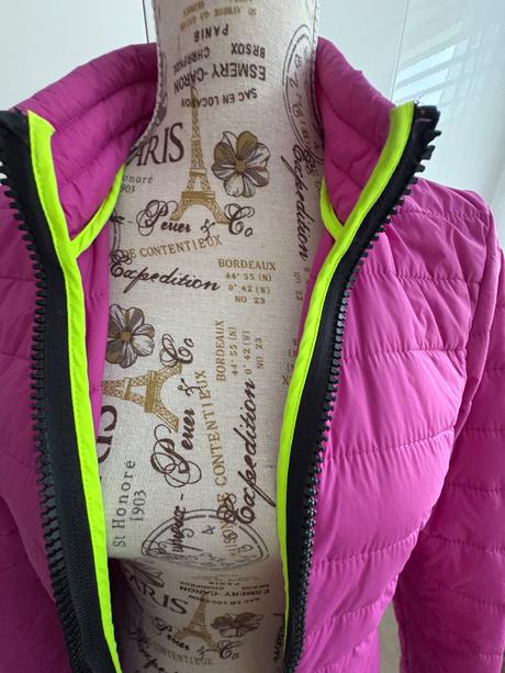 Prošívaná přechodné období bunda xs, xs