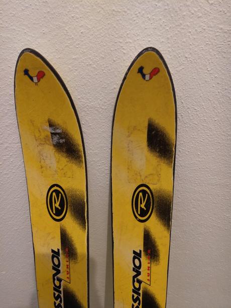 Dětské lyže rossignol 110 cm a lyžáky alpina 33, rossignol,110-119 cm
