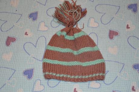 104 110 116 pletená čepice s bambulí, 110