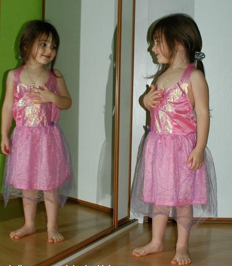 Karnevalový kostým šaty růžová duhová víla,